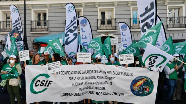 Economía.- CSIF se movilizará hoy frente al Ministerio de Hacienda por la subida salarial de los funcionarios