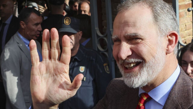 El Rey Felipe VI durante su visita a Valencia