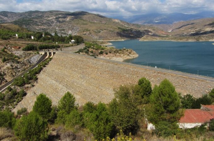 Imagen del pantano de Benínar, en la provincia de Almería
