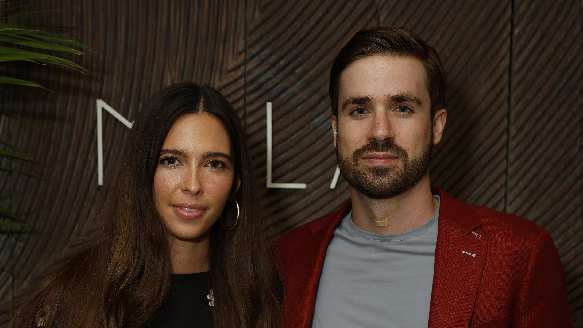Brittany Hugoboom and Gabriel Hugoboom attend BASIC Magazine 20th Anniversary Issue Release At Mila Lounge Private Club During Miami Art Basel
