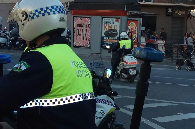La policía local de Málaga