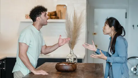 Discusión en la cocina
