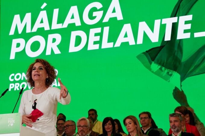 La secretaria general del PSOE-A y vicepresidenta primera del Gobierno, María Jesús Montero, en el congreso del PSOE en Málaga