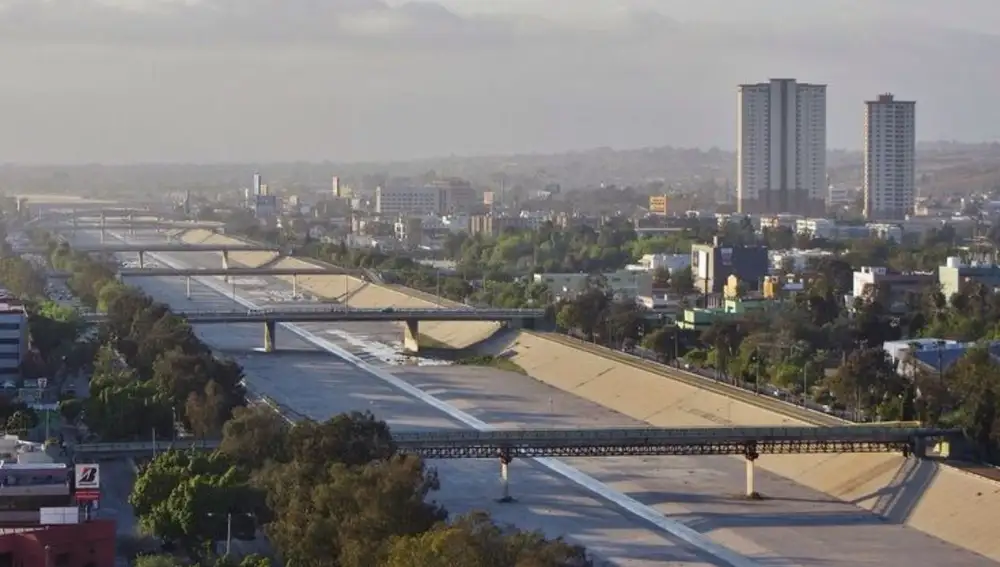 Río Tijuana, Estados Unidos y México.