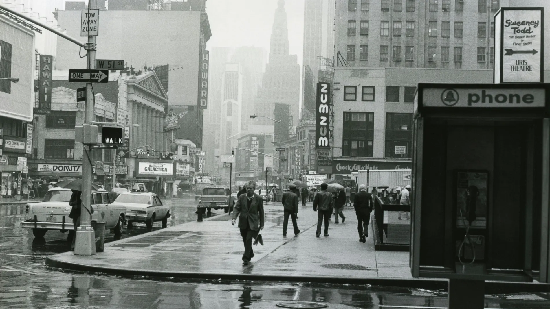 Fotografía del Broadway antiguo