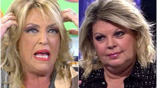 Lydia Lozano y Terelu Campos en un montaje