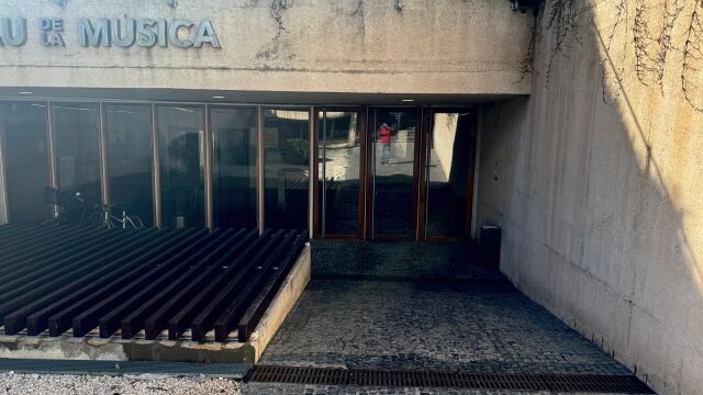 Zona donde se acometerán las obras en el Palau de la Música