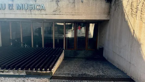 Zona donde se acometerán las obras en el Palau de la Música
