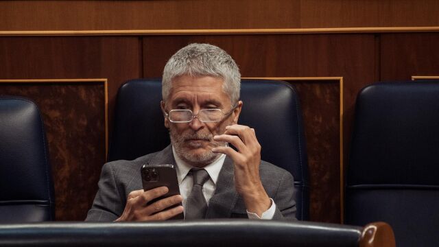El ministro del Interior Fernando Grande-Marlaska en el Congreso de los Diputados