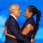 Barack y Michelle Obama en agosto de 2024
