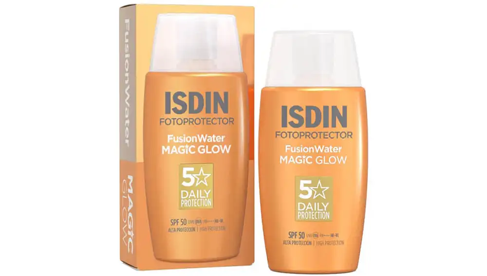 Protector solar 'Fusion Water Magic Glow'.
