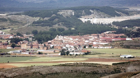 Panorámica de Aguilar de Campoo desde Monte Bernolio