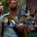 La Legión en la procesión de la Virgend e la Soledad y Quinta Angustia de Cabra (Córdoba)