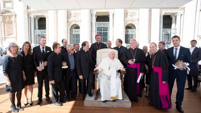 El Papa Francisco recibe a la Fundación VIII Centenario de la Catedral. Burgos 2021