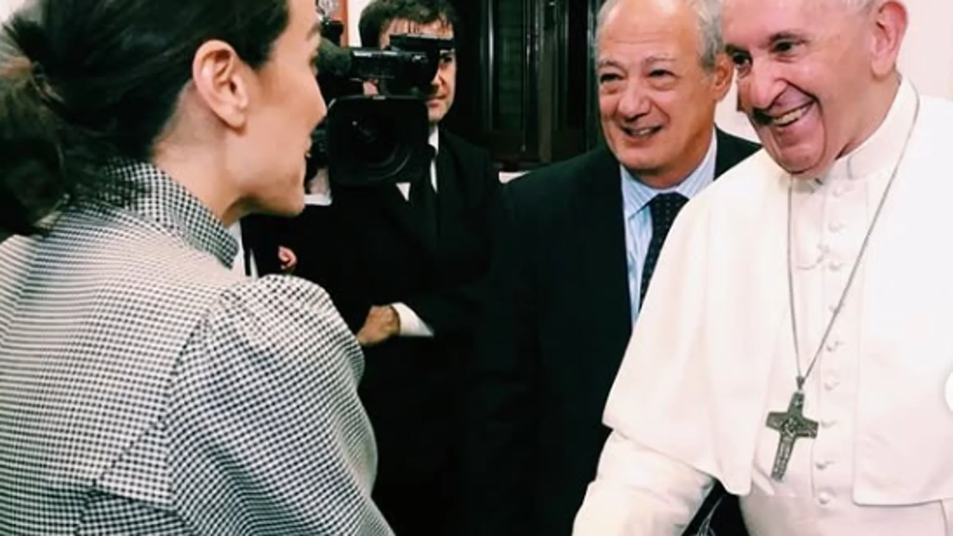 Tamara Falcó y el Papa Francisco
