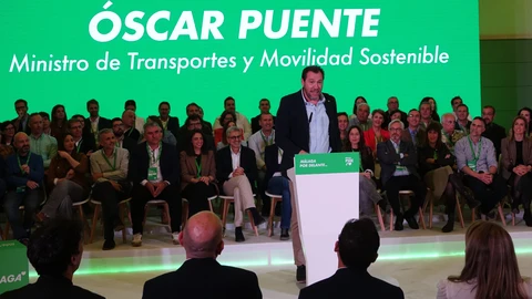 Óscar Puente, en el Congreso del PSOE de Málaga