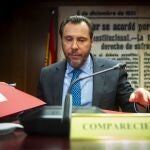 El ministro de Transportes y Movilidad Sostenible, Óscar Puente Santiago, comparece ante la Comisión del ‘caso Koldoí, en el Senado, a 24 de abril de 2025, en Madrid (España). Puente ha comparecido hoy ante la Comisión de Investigación sobre los contratos, licencias, concesiones, ayudas y otras operaciones del Gobierno y del sector público, relacionadas con la intermediación de Koldo García Izaguirre y con las demás personas vinculadas a la trama investigada en la Operación Delorme, y respecto a los presuntos delitos relativos a la corrupción que tengan una relación, directa o indirecta, o conexión con las mismas. 24 ABRIL 2025;TRANSPORTES;COMPARECENCIA;COMPARECENTE Juan Barbosa / Europa Press 24/04/2025