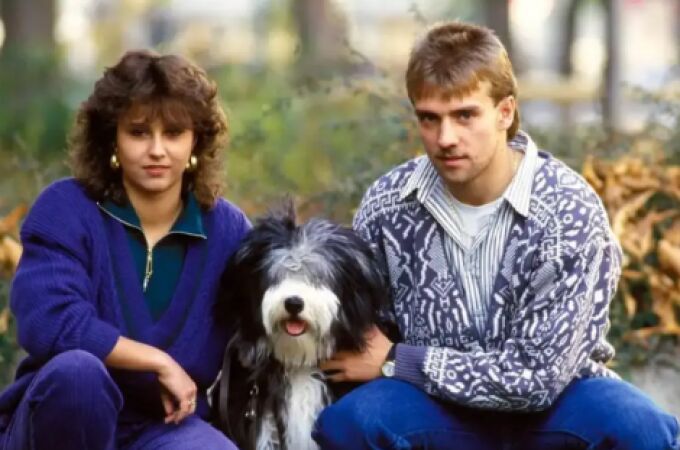  Hansi Flick, de joven, junto a su mujer