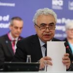 LONDON (United Kingdom), 25/04/2025.- IEA Executive Director Fatih Birol attends the Ministerial Plenary on day two of the Future of Energy Security summit at Lancaster House in London, Britain, 25 April 2025. The two-day summit hosted by the International Energy Agency (IEA) and the UK government will examine the geopolitical, technological, and economic factors affecting energy security. (Reino Unido, Londres) EFE/EPA/NEIL HALL / POOL
