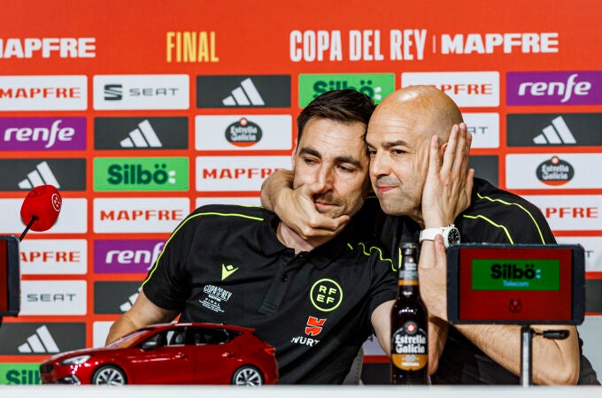 Rueda de prensa de los árbitros de la Final de la Copa del Rey