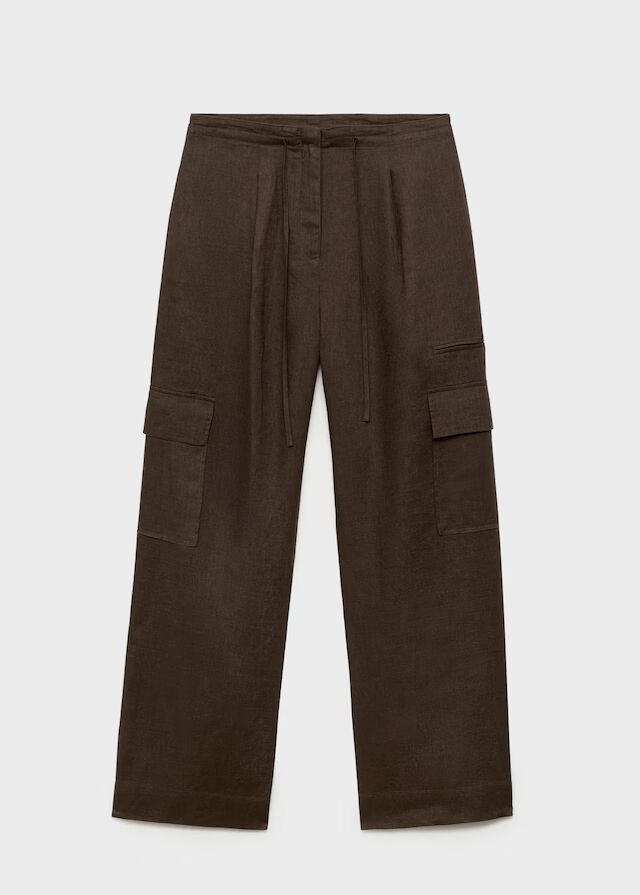 Pantalón cargo lino.