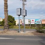 Imagen de uno de los nuevos radares de Alicante, están colocados a la entrada y salida de la ciudad