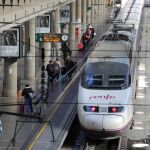 Trenes de Renfe en la estación