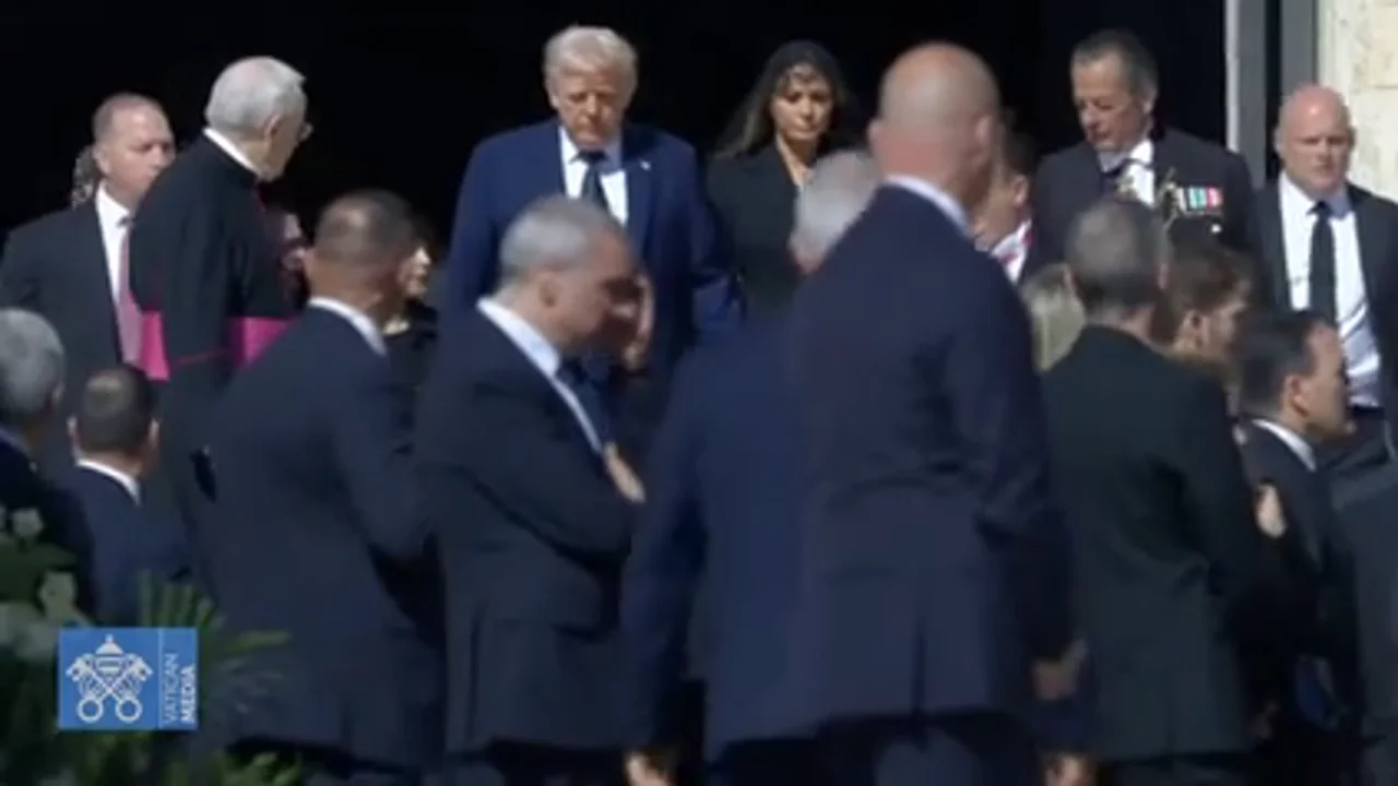 Funeral del Papa Francisco: el saludo de Donald Trump a los Reyes Felipe y Letizia