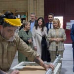 Leticia García visita un centro de formación de empleo en Salamanca