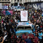 Concentración en las calles de Buenos Aires en recuerdo del Papa Francisco