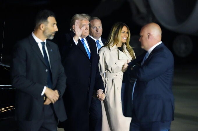 US President Trump arrives in Rome for Pope Francis funeral