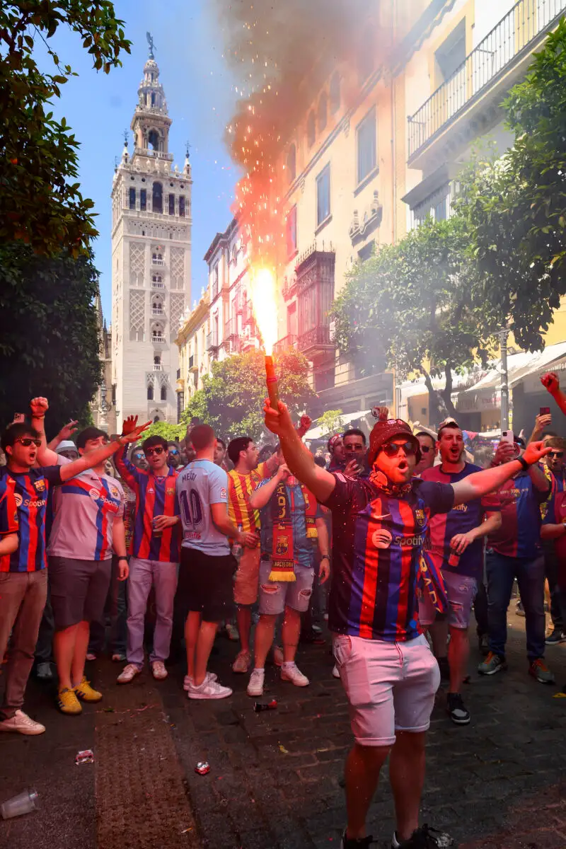 Ambiente previo a la final de la Copa del Rey