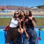 Victoria Federica con Rocío Laffón y Lola Lolita en el Circuito de Jerez.