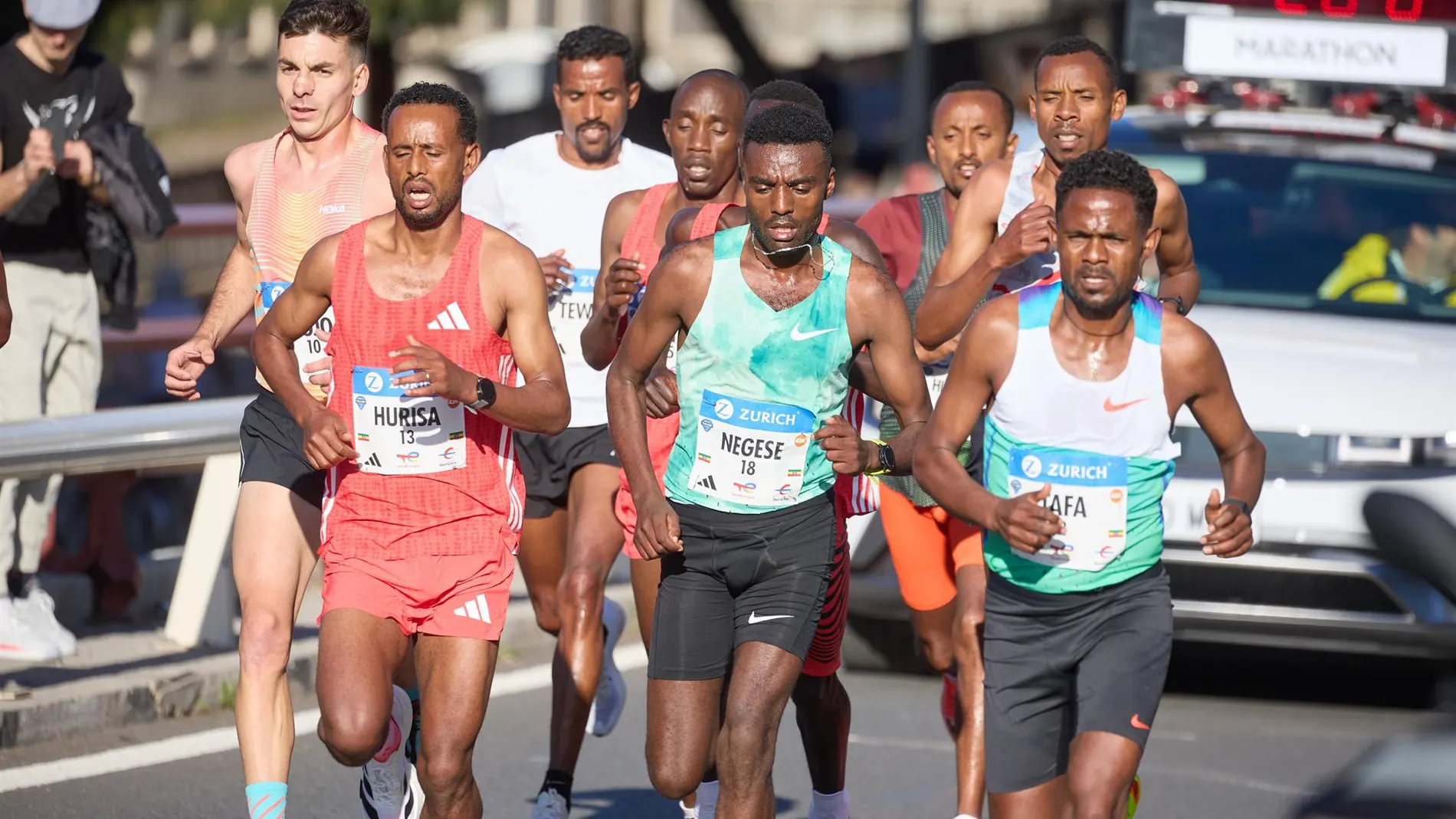 MADRID.-El etíope Derara Hurisa vence en el maratón de Madrid con un tiempo de 2:09:08 y el madrileño Yago Rojo queda tercero