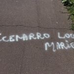 Pintada homófoba junto a la vivienda del alcalde de Ordizia