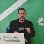 El portavoz de Adelante Andalucía, José Ignacio García