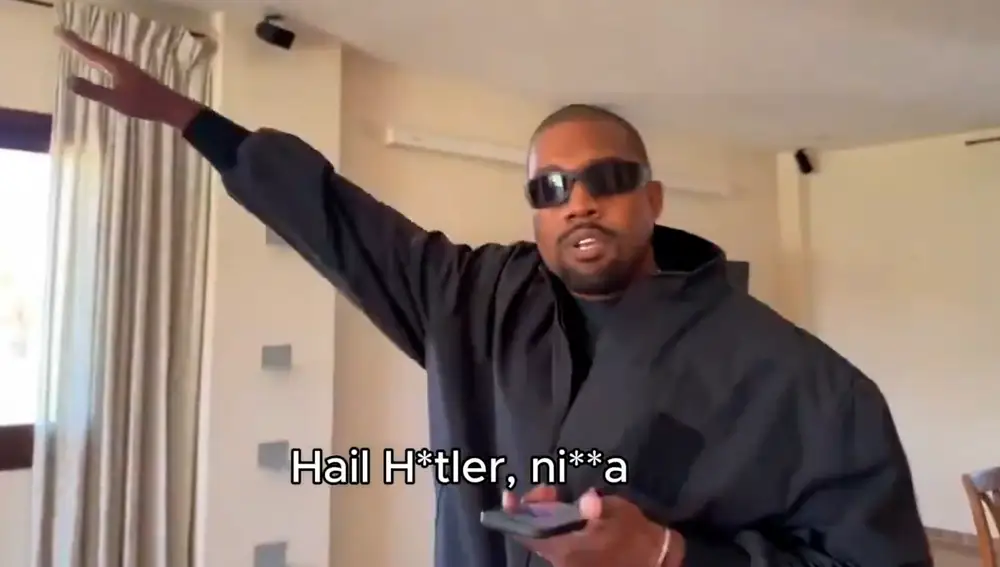El polémico rapero Kanye West, baneado de Twitch tras solo 7 minutos de directo tras realizar el saludo nazi