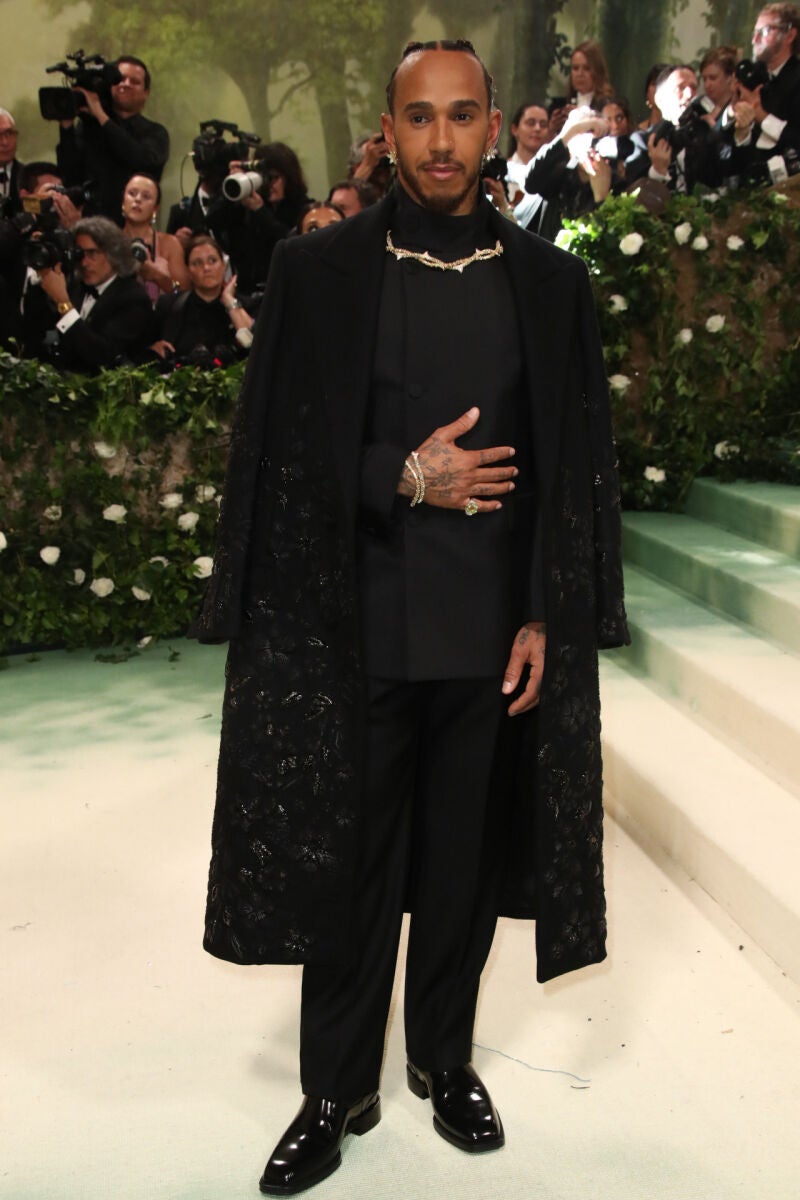 Lewis Hamilton en la Met Gala 2024 en Nueva York.