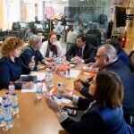 Mañueco en la reunión de urgencia por el apagón celebrada en Valladolid