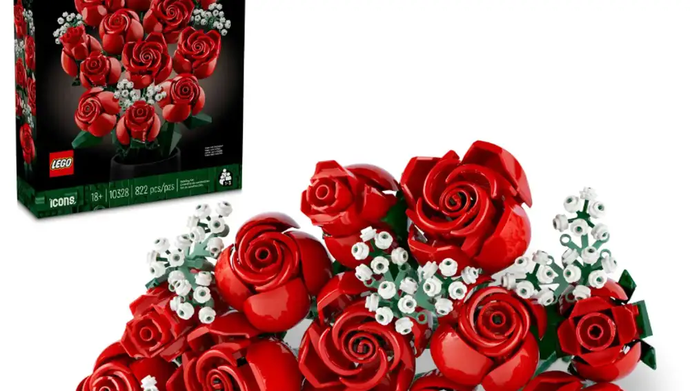 Ramo de rosas de LEGO