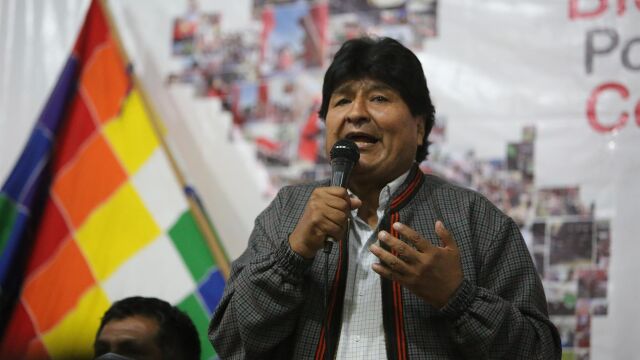 El expresidente boliviano Evo Morales