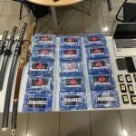 Detenido en Gran Canaria un hombre con katanas, machetes y 15 kilos de cocaína en su vivienda 