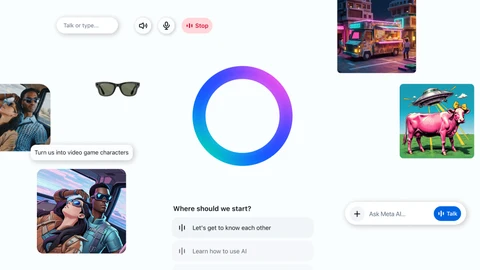 Imágenes de la app Meta AI