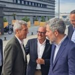 El presidente gallego, Alfonso Rueda, hoy, en Vigo. 