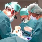 Detalle de una intervención quirúrgica realizado por el equipo del doctor Casado