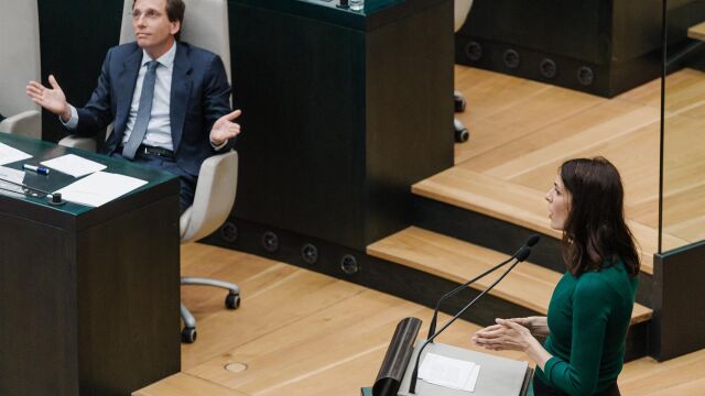 MADRID.-Almeida califica a MM como "los pagafantas de la corrupción", que "se comen orgías en paradores para estar en gobierno"