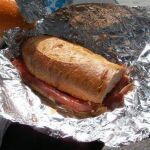 Bocadillo antes de ser envuelto