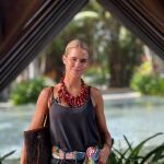 El look de Amelia Bono de vacaciones.