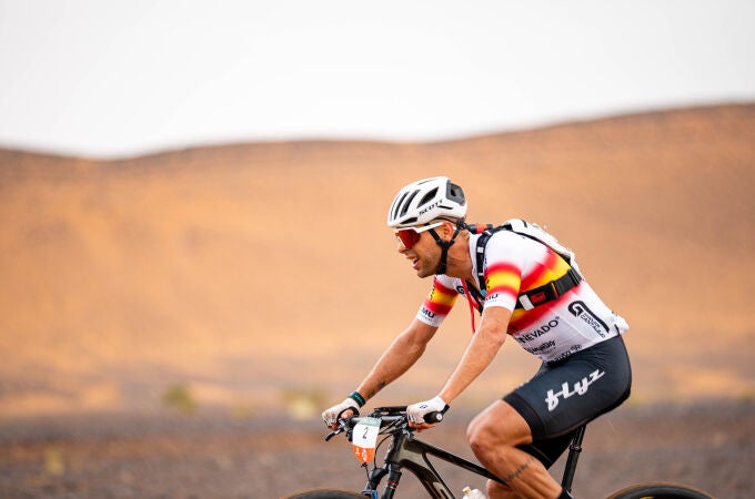 Fran Herrero, ganador de la primera etapa de la Titan Desert
