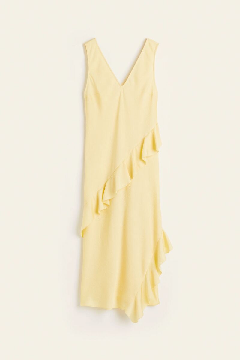 Vestido en mantequilla.